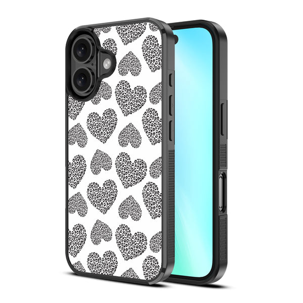 MyBat Design Lab Series Case for Apple iPhone 16 - Leopard Print Hearts - MIP16CSLESM098-2.jpg