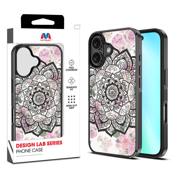 MyBat Design Lab Series Case for Apple iPhone 16 - Mandala - MIP16CSLESM113-1.jpg
