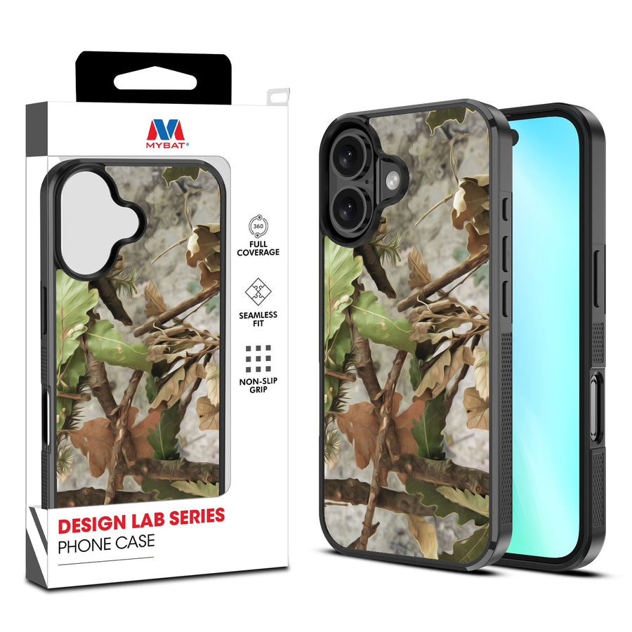 MyBat Design Lab Series Case for Apple iPhone 16 - Forest Camouflage