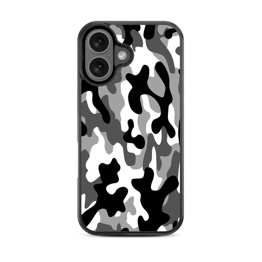MyBat Design Lab Series Case for Apple iPhone 16 - Black & White Camouflage - MIP16CSLESM122-3.jpg