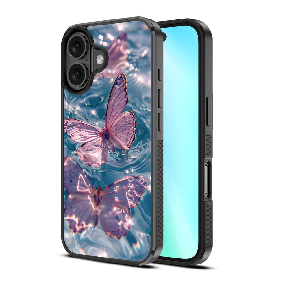 MyBat Design Lab Series Case for Apple iPhone 16 - Floating Butterflies - MIP16CSLESM180-2.jpg