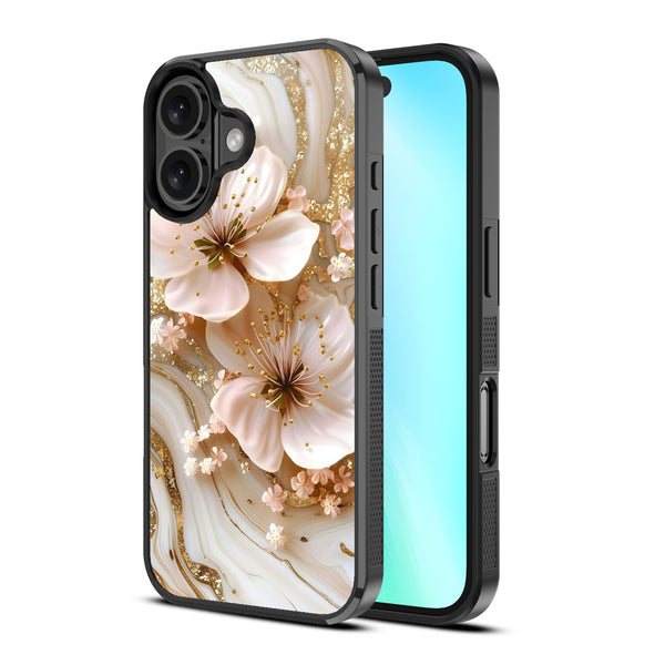 MyBat Design Lab Series Case for Apple iPhone 16 - Golden Petal Glow - MIP16CSLESM186-2.jpg