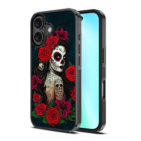 MyBat Design Lab Series Case for Apple iPhone 16 - Lady Of The Dead - MIP16CSLESM189-2.jpg