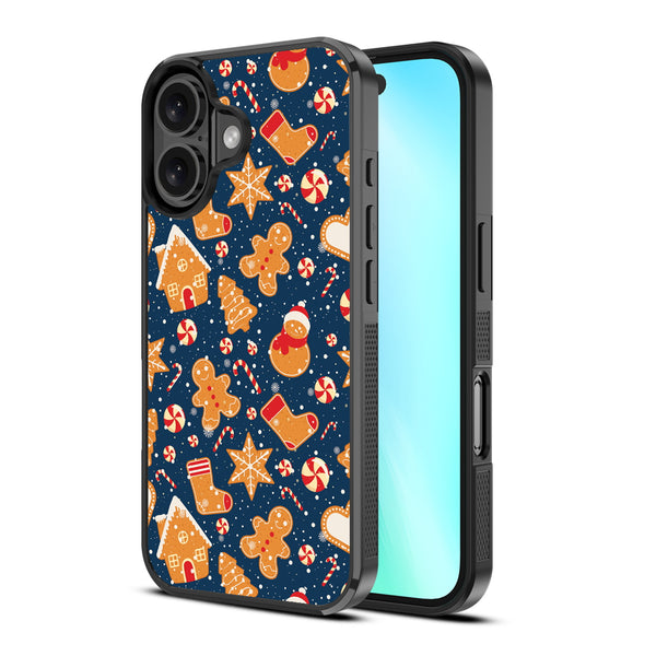 MyBat Design Lab Series Case for Apple iPhone 16 - Gingerbread Cookies - MIP16CSLESM273-2.jpg