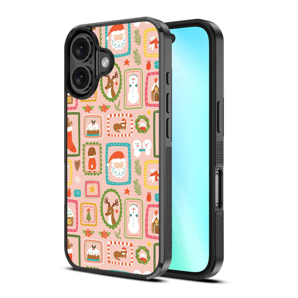 MyBat Design Lab Series Case for Apple iPhone 16 - Holiday Stamps - MIP16CSLESM297-2.jpg