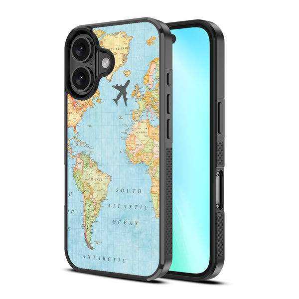 MyBat Design Lab Series Case for Apple iPhone 16 - Map - MIP16CSLESM370-2.jpg