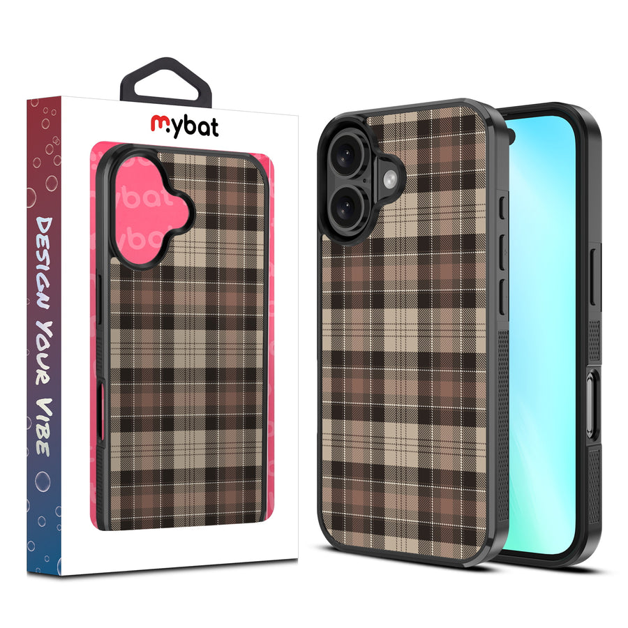 MyBat Design Lab Series Case for Apple iPhone 16 - Mocha Flannel - MIP16CSLESM431-1.jpg