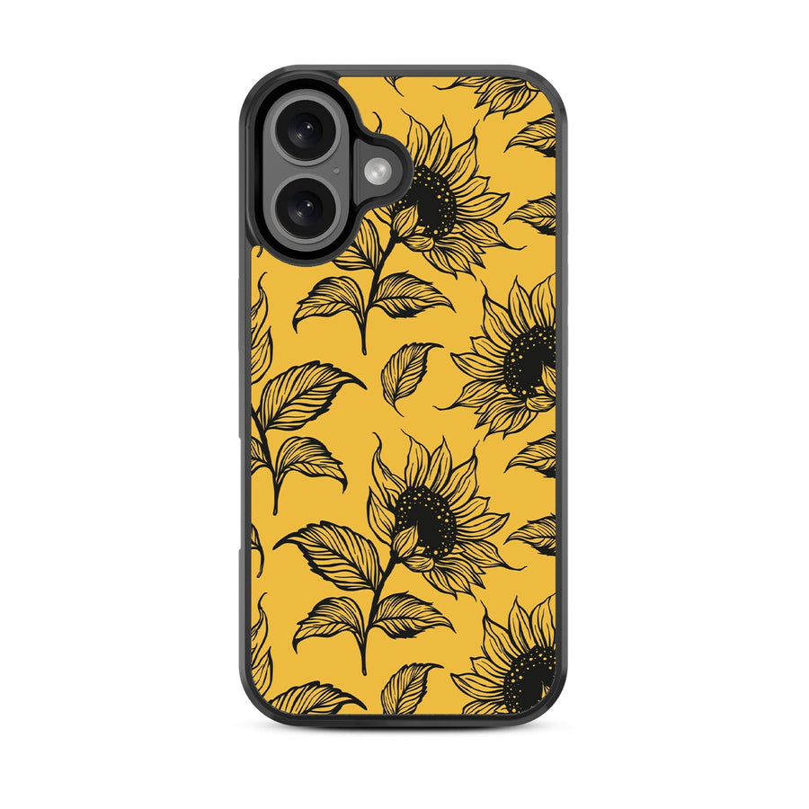MyBat Design Lab Series Case for Apple iPhone 16 - Golden Sunflowers