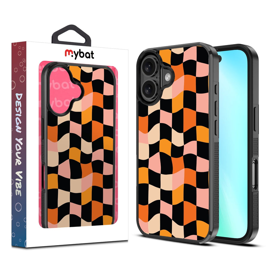 MyBat Design Lab Series Case for Apple iPhone 16 - Groovy Check