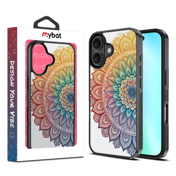 MyBat Design Lab Series Case for Apple iPhone 16 - Rainbow Mandala - MIP16CSLESM457-1.jpg
