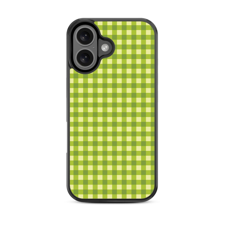 MyBat Design Lab Series Case for Apple iPhone 16 - Green Gingham