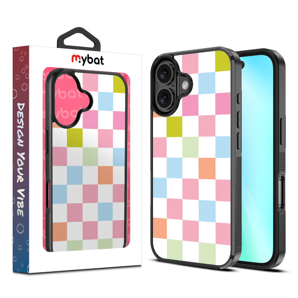MyBat Design Lab Series Case for Apple iPhone 16 - Pastel Check - MIP16CSLESM480-1.jpg