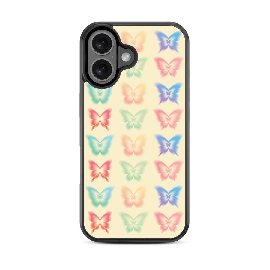MyBat Design Lab Series Case for Apple iPhone 16 - Technicolor Butterflies