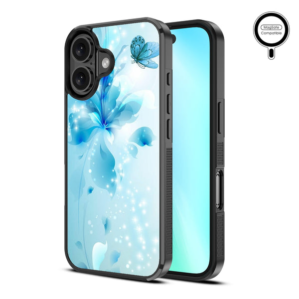 MyBat Design Lab Series MagSafe Case for Apple iPhone 16 - Butterfly & Flowers - MIP16CSLESMSM020-2.jpg