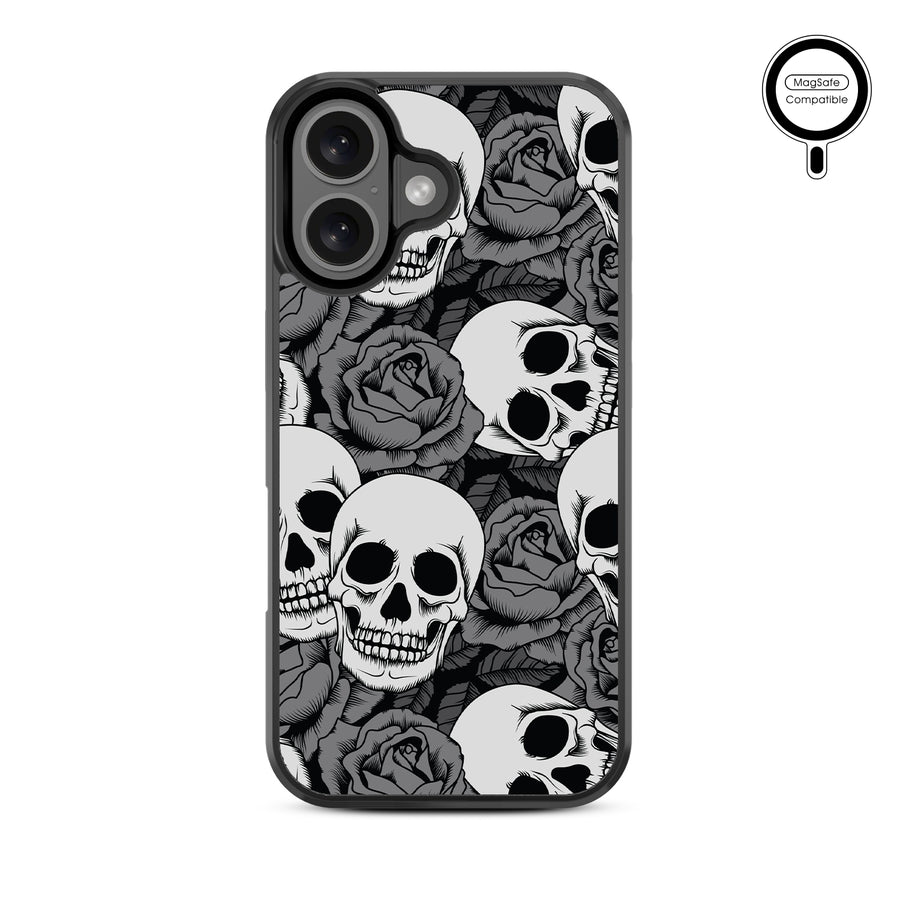 MyBat Design Lab Series MagSafe Case for Apple iPhone 16 - Skull Garden - MIP16CSLESMSM081-3.jpg