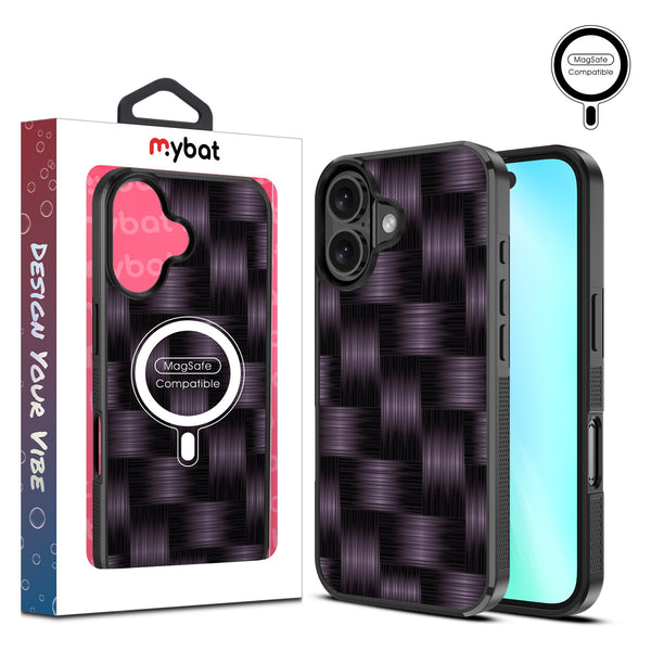 MyBat Design Lab Series MagSafe Case for Apple iPhone 16 - Woven Carbon Fiber - MIP16CSLESMSM085-1.jpg