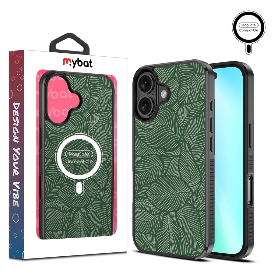 MyBat Design Lab Series MagSafe Case for Apple iPhone 16 - Leaves