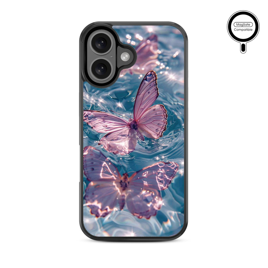 MyBat Design Lab Series MagSafe Case for Apple iPhone 16 - Floating Butterflies - MIP16CSLESMSM180-3.jpg
