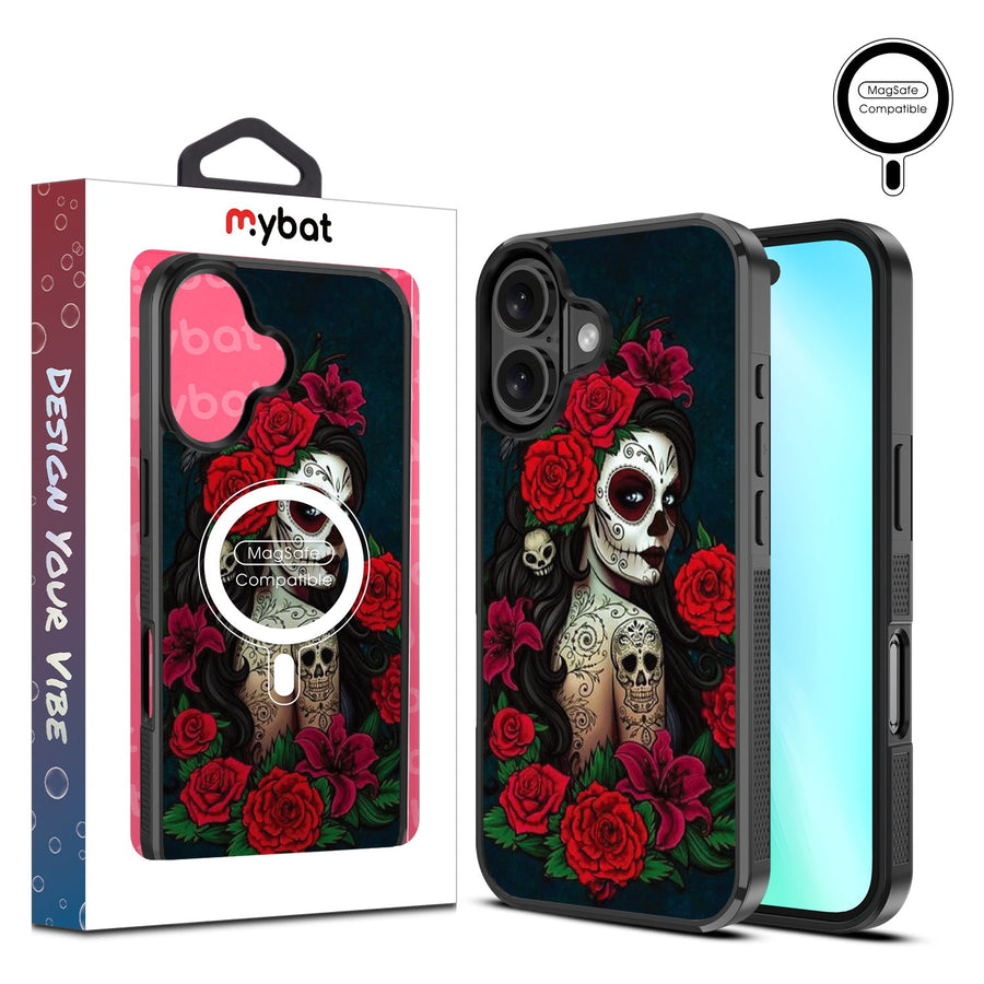 MyBat Design Lab Series MagSafe Case for Apple iPhone 16 - Lady Of The Dead