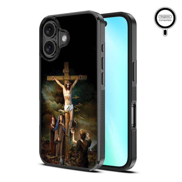 MyBat Design Lab Series MagSafe Case for Apple iPhone 16 - Jesus on the Cross - MIP16CSLESMSM197-2.jpg