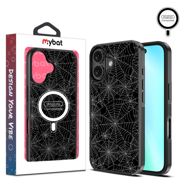MyBat Design Lab Series MagSafe Case for Apple iPhone 16 - Spider Web - MIP16CSLESMSM217-1.jpg