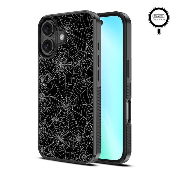 MyBat Design Lab Series MagSafe Case for Apple iPhone 16 - Spider Web - MIP16CSLESMSM217-2.jpg