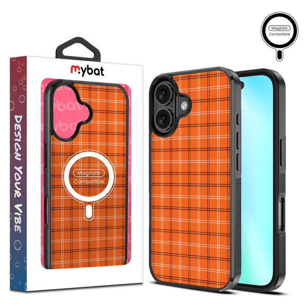 MyBat Design Lab Series MagSafe Case for Apple iPhone 16 - Pumpkin Plaid - MIP16CSLESMSM244-1.jpg