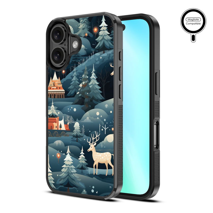 MyBat Design Lab Series MagSafe Case for Apple iPhone 16 - Winter Wonderland - MIP16CSLESMSM269-2.jpg