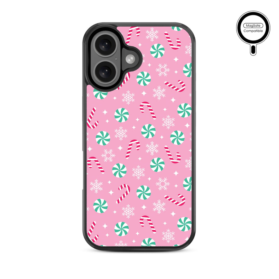 MyBat Design Lab Series MagSafe Case for Apple iPhone 16 - Peppermint Swirl - MIP16CSLESMSM272-3.jpg