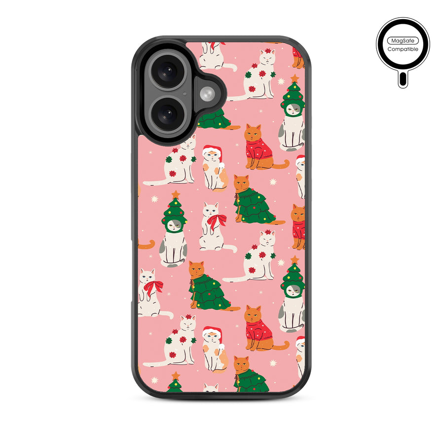 MyBat Design Lab Series MagSafe Case for Apple iPhone 16 - Meowy Christmas - MIP16CSLESMSM286-3.jpg