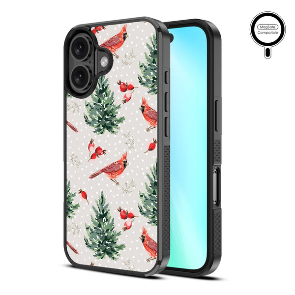 MyBat Design Lab Series MagSafe Case for Apple iPhone 16 - Winter Cardinals - MIP16CSLESMSM298-2.jpg