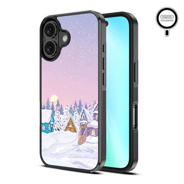 MyBat Design Lab Series MagSafe Case for Apple iPhone 16 - Snow Globe Village - MIP16CSLESMSM304-2.jpg