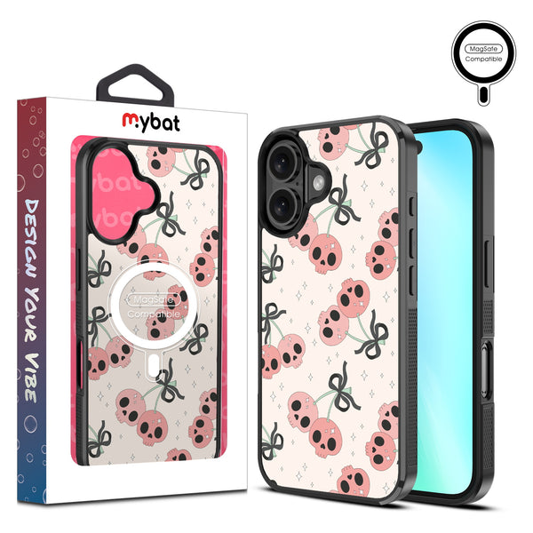 MyBat Design Lab Series MagSafe Case for Apple iPhone 16 - Cherry Skulls - MIP16CSLESMSM408-1.jpg