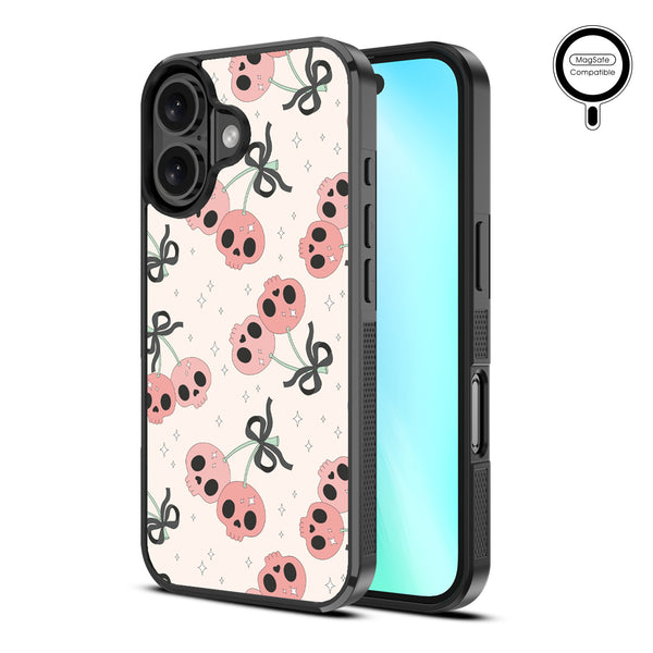 MyBat Design Lab Series MagSafe Case for Apple iPhone 16 - Cherry Skulls - MIP16CSLESMSM408-2.jpg