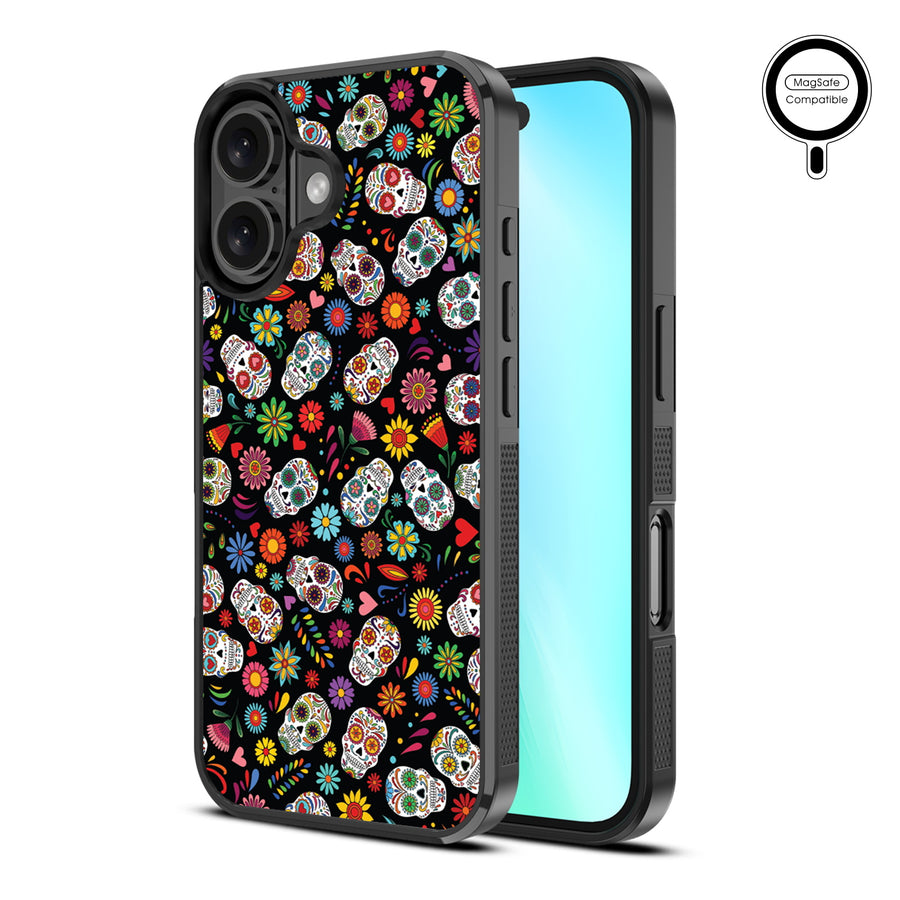 MyBat Design Lab Series MagSafe Case for Apple iPhone 16 - Fiesta Skulls - MIP16CSLESMSM421-2.jpg