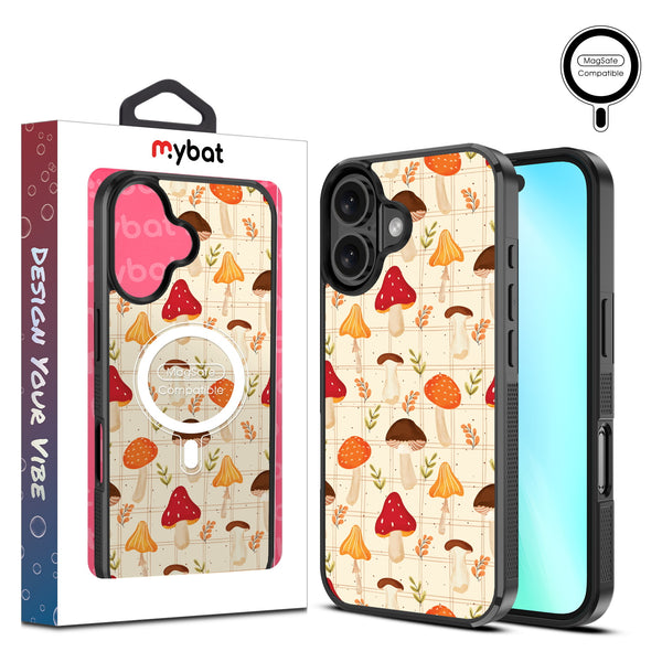 MyBat Design Lab Series MagSafe Case for Apple iPhone 16 - Mushroom Patch - MIP16CSLESMSM426-1.jpg