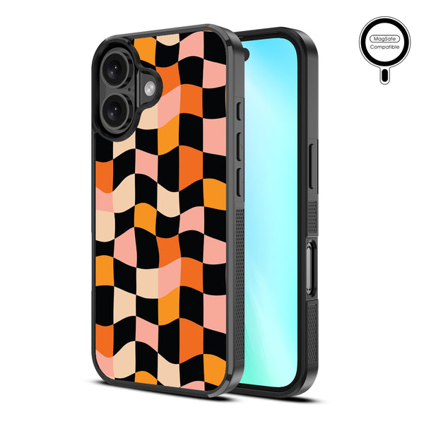 MyBat Design Lab Series MagSafe Case for Apple iPhone 16 - Groovy Check - MIP16CSLESMSM448-2.jpg