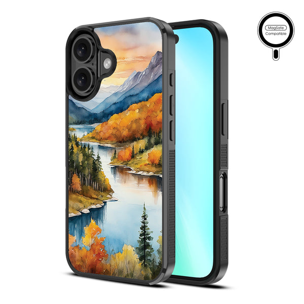MyBat Design Lab Series MagSafe Case for Apple iPhone 16 - Impressionist Foliage - MIP16CSLESMSM452-2.jpg