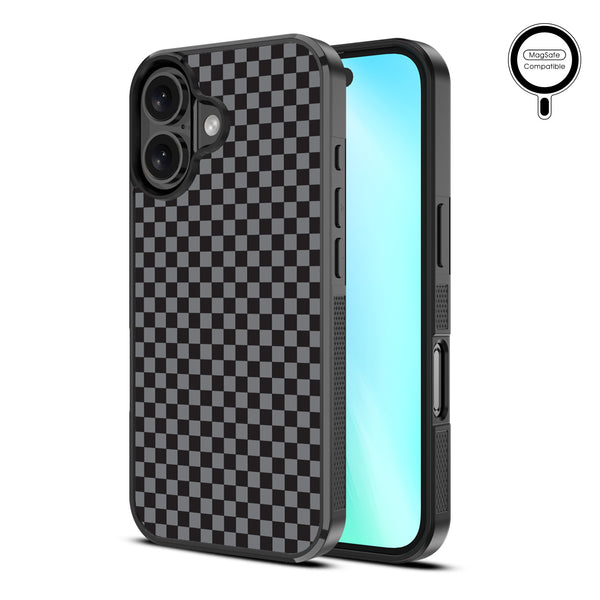MyBat Design Lab Series MagSafe Case for Apple iPhone 16 - Tuxedo Check - MIP16CSLESMSM477-2.jpg