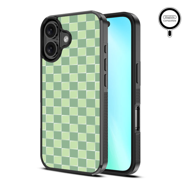 MyBat Design Lab Series MagSafe Case for Apple iPhone 16 - Matcha Check - MIP16CSLESMSM482-2.jpg