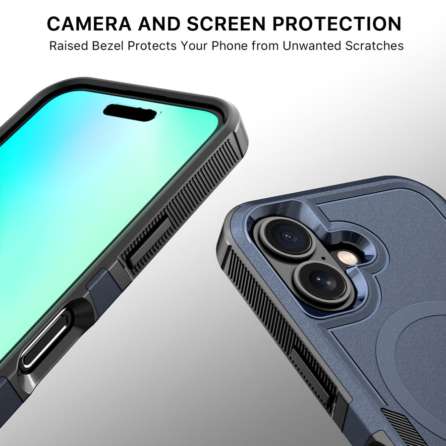 MyBat Fortress Series MagSafe Case for Apple iPhone 16 - Reflex Blue - MIP16CSRSKMS303-4.jpg