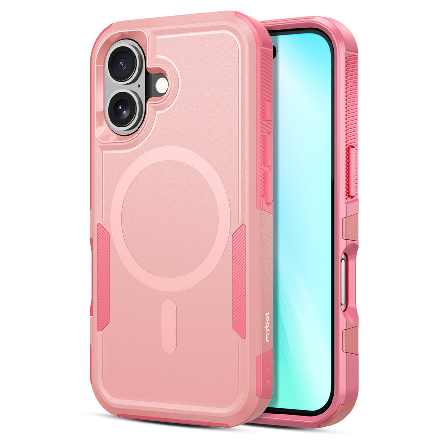 MyBat Fortress Series MagSafe Case for Apple iPhone 16 - Pink - MIP16CSRSKMS305-2.jpg