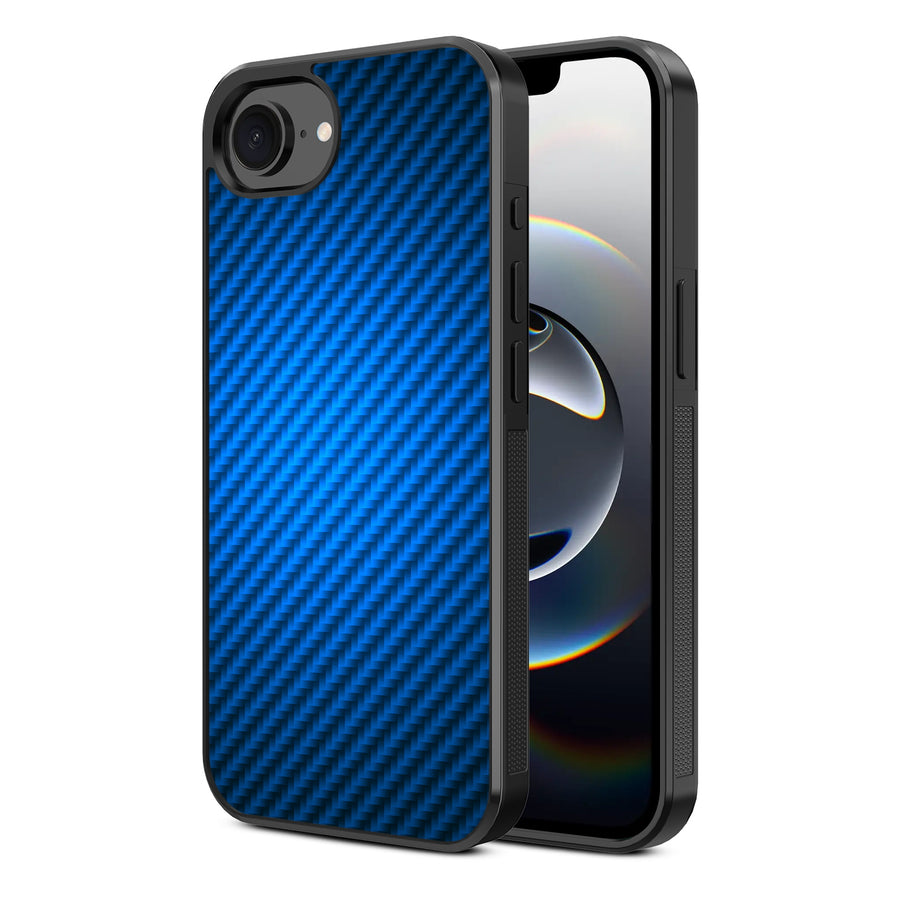MyBat Design Lab Series Case for Apple iPhone 17e / 16e - Blue Carbon Fiber - MIP16ECSLESM084-2.jpg