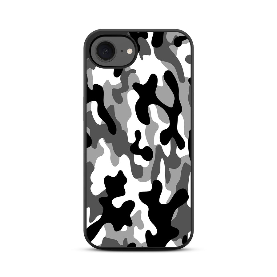 MyBat Design Lab Series Case for Apple iPhone 17e / 16e - Black & White Camouflage - MIP16ECSLESM122-3.jpg