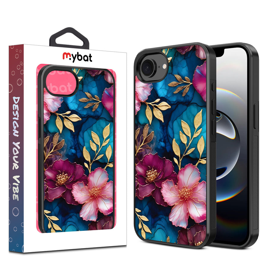 MyBat Design Lab Series Case for Apple iPhone 17e / 16e - Gilded Petals - MIP16ECSLESM188-1.jpg