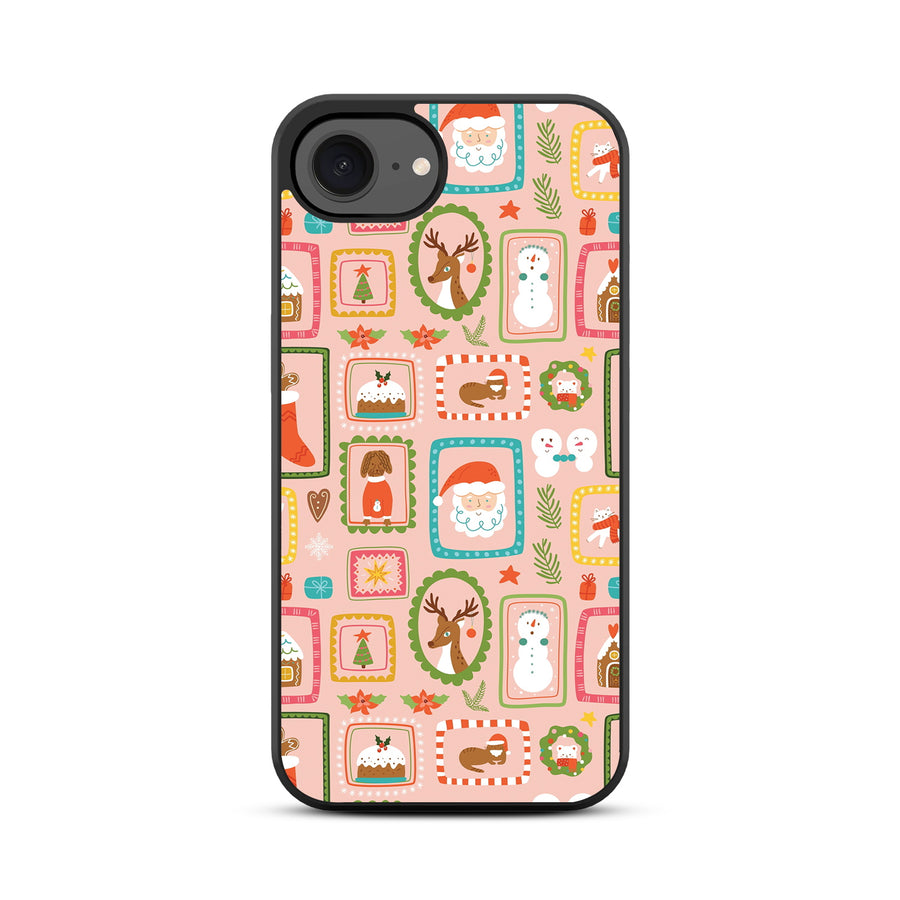 MyBat Design Lab Series Case for Apple iPhone 17e / 16e - Holiday Stamps - MIP16ECSLESM297-3.jpg