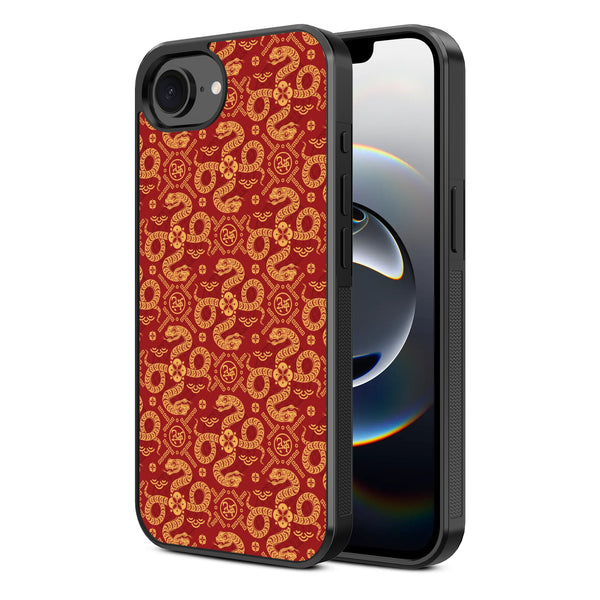 MyBat Design Lab Series Case for Apple iPhone 17e / 16e - Golden Snake Dance - MIP16ECSLESM317-2.jpg