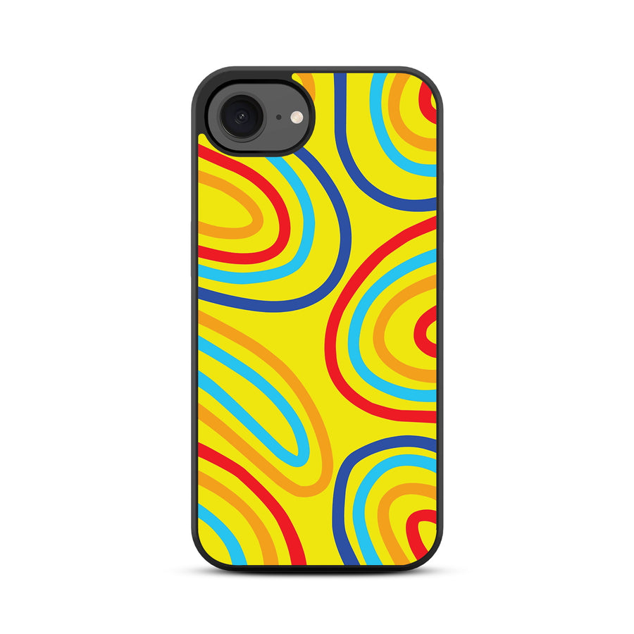 MyBat Design Lab Series Case for Apple iPhone 17e / 16e – Rainbow Waves - MIP16ECSLESM499-3.jpg