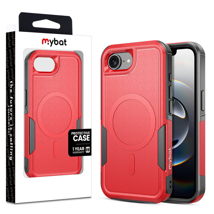 MyBat Fortress Series MagSafe Case for Apple iPhone 16e - Red
