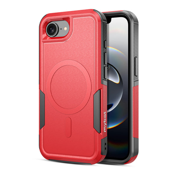 MyBat Fortress Series MagSafe Case for Apple iPhone 16e - Red - MIP16ECSRSKMS302-2.jpg